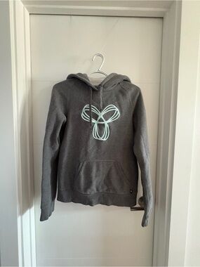 TNA Gray Hoodie with Mint Loop Graphic